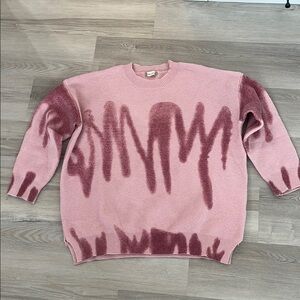 Pink Abstract Sweater